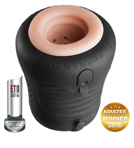 Electrastim Jack Socket Electro Stroker with Dual Layer Construction - Electro Sex