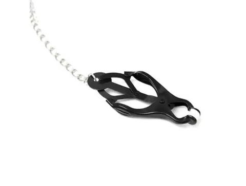 BDStyle Japanese Clover Clamps With Cock Ring Set Pressure Responsive BDSM - Breast and Nipple Toys
