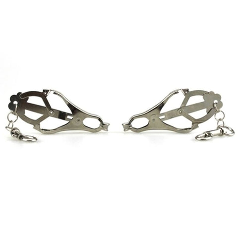BDStyle Japanese Clover Clamps With Dog Clips Progressive Tightening - Nipple and Clit Clamps