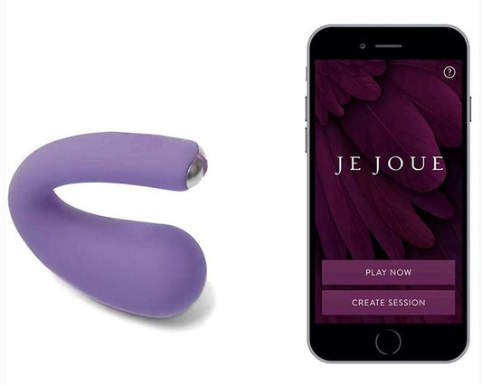 Je Joue Dua Purple Dual Motor App Controlled Vibrator - - G-Spot Vibrators