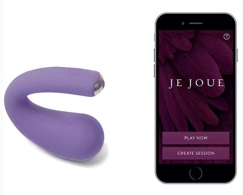 Je Joue Dua Purple Dual Motor App Controlled Vibrator - G-Spot Vibrators