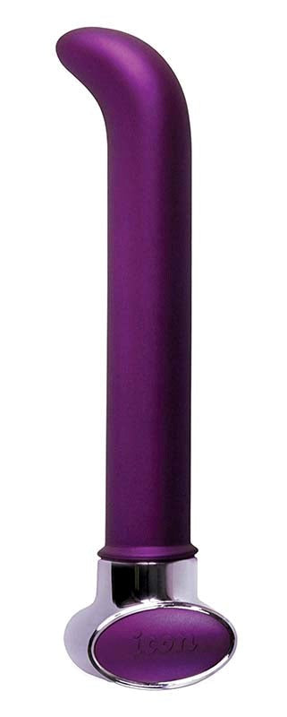 Icon Brands Je Taime 7 inch Le Point Violet Curved Dildo for G Spot - - G-Spot Vibrators