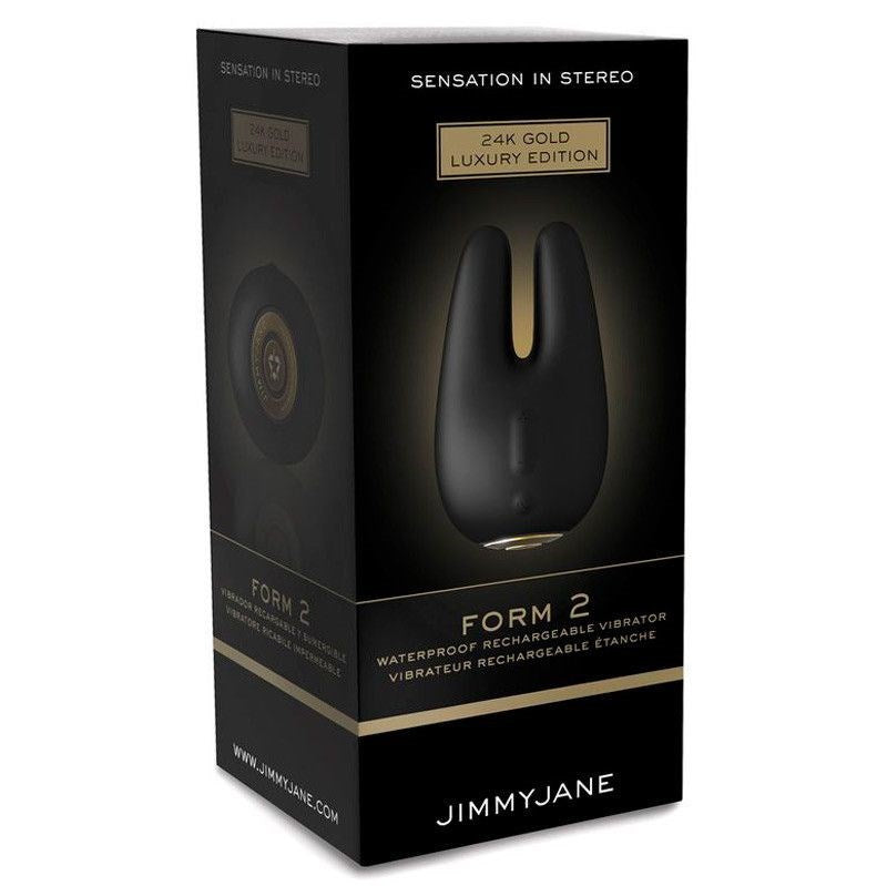 Pipedream Products JimmyJane Form 2 Luxury Edition Clitoral Vibrator 24K Gold - - Clit Ticklers and Pulsators