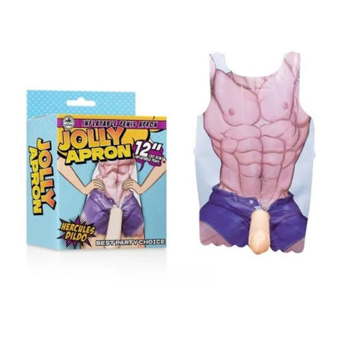 NANMA Corporation Jolly Apron Hercules Dildo 30cm Inflatable Party Apron - Bachelorette and Bucks