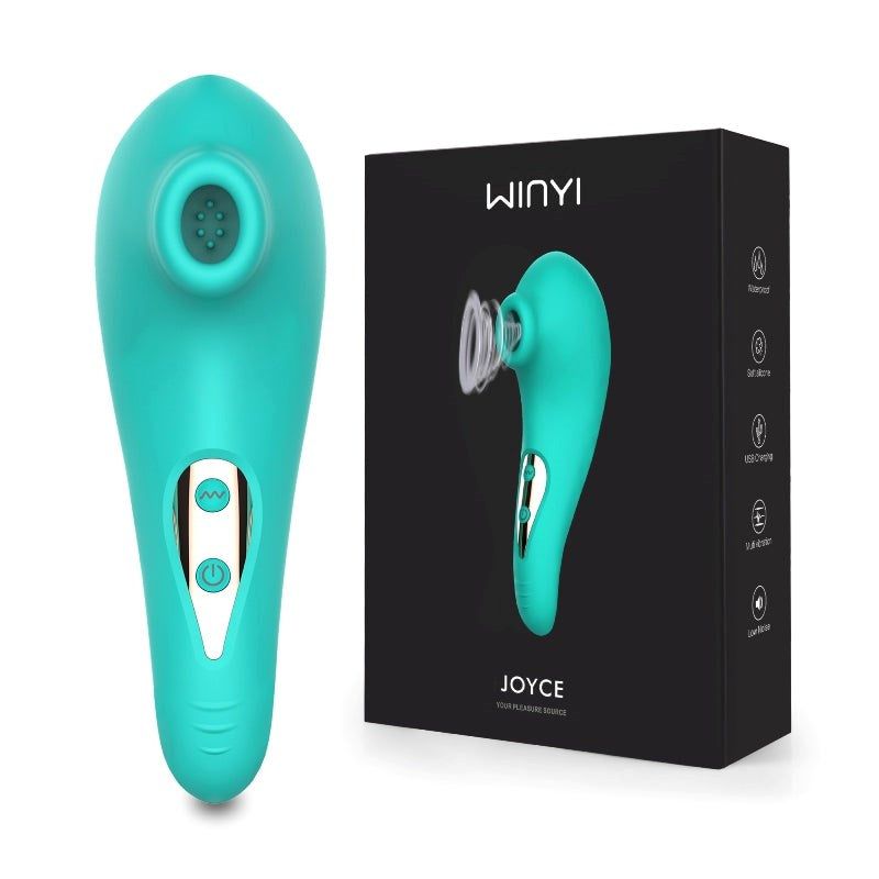 Winyi Joyce Clitoral Stimulator Teal Suction Technology Vibrator - - Clit Ticklers and Pulsators