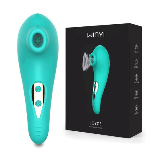 Winyi Joyce Clitoral Stimulator Teal Suction Technology Vibrator - - Clit Ticklers and Pulsators