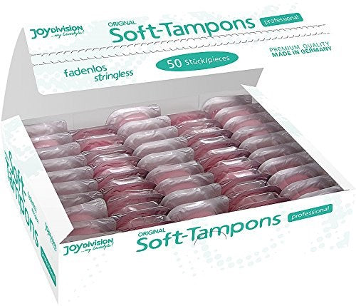 JoyDivision Soft Tampons Normal Professional 50 Pack Stringless Design - - Vibrator Accessories