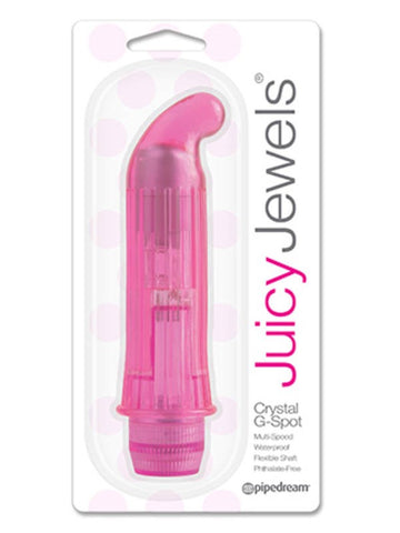 Pipedream Juicy Jewels Crystal G Spot Vibrator with Multi Speed Control - Waterproof Vibrators