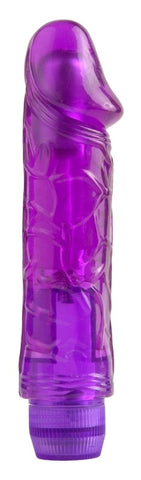 Pipedream Products Juicy Jewels Plum Pleaser Vibrating Dildo - G-Spot Vibrators