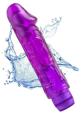 Pipedream Products Juicy Jewels Plum Pleaser Vibrating Dildo - G-Spot Vibrators