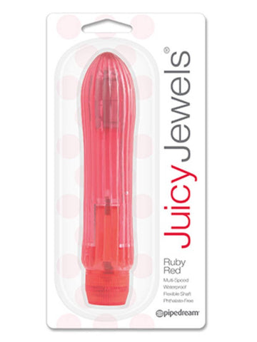 Pipedream Products Juicy Jewels Ruby Red Bullet Vibrator - Waterproof Vibrators