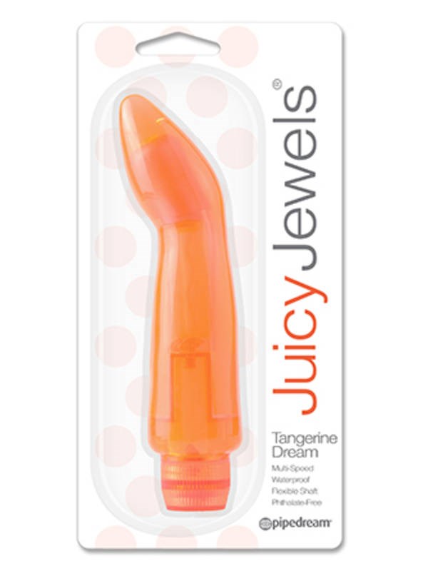 Pipedream Juicy Jewels Tangerine Dream Female Massager Compact Travel Vibrator - - Waterproof Vibrators