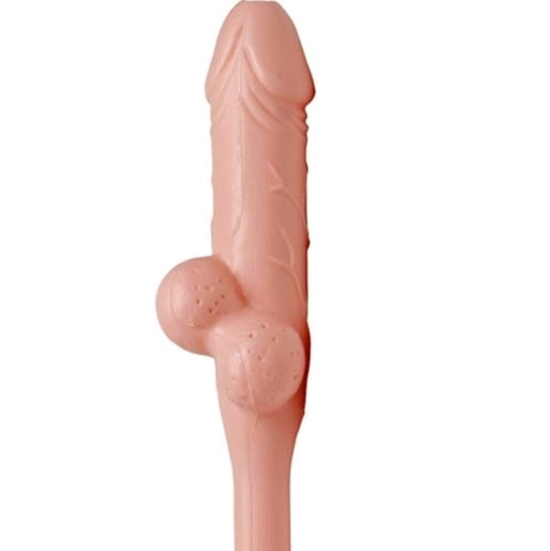 Pipedream Jumbo Pecker Penis Shape Sipping Straw Single Adult Party Novelty - - Party Gifts and Novelties