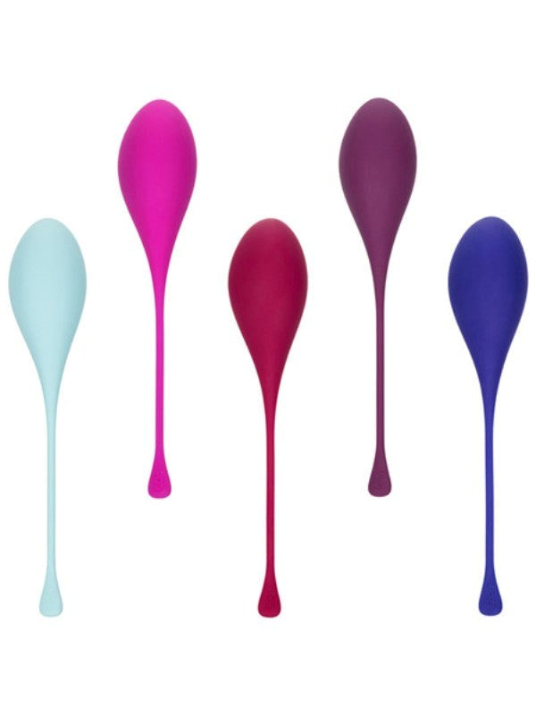 California Exotics Kegel Training 5 Piece Set Progressive Pelvic Floor Trainer - - Love Eggs and Kegel Exercisers