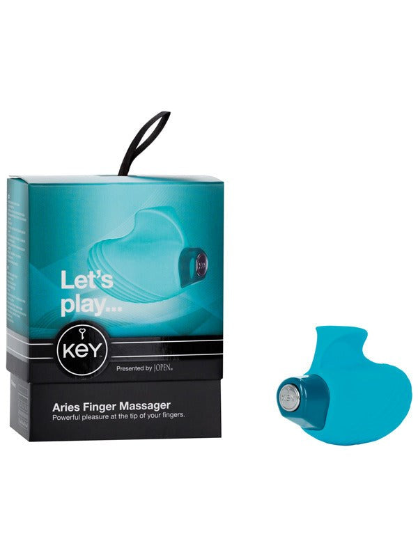 California Exotics Key by Jopen Aries Lavender Finger Vibrator - - Finger and Tongue Vibrators