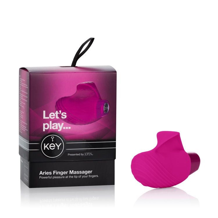 California Exotics Key by Jopen Aries Lavender Finger Vibrator - Finger and Tongue Vibrators