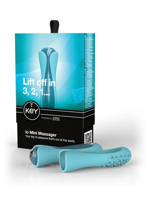 California Exotics Key I0 Mini Massager Robin Blue Clitoral Vibrator - - Mini & Slim Vibrators