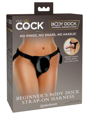 Pipedream Products King Cock Elite Beginner Body Dock Strap On Harness - Strap On Sextoys