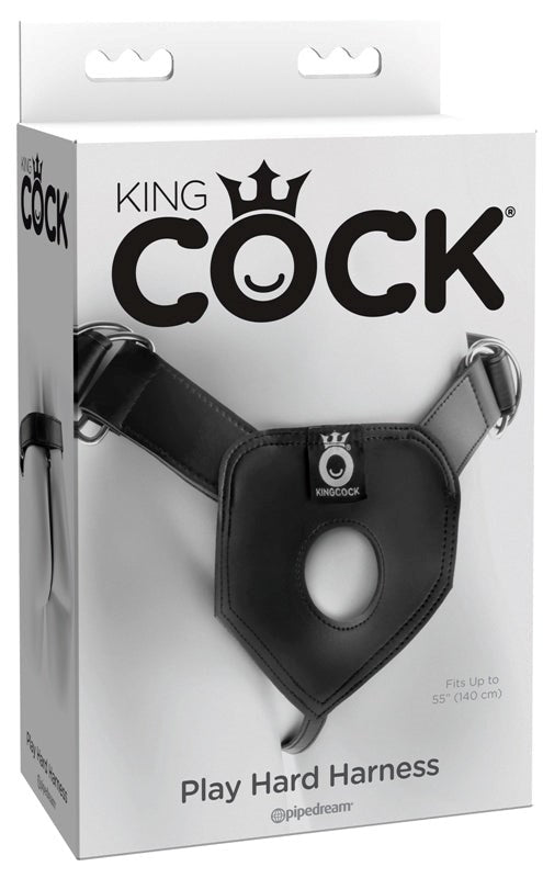 Pipedream Products King Cock Play Hard Strap On Harness Sex Toys Industrial - - Strap On Sextoys