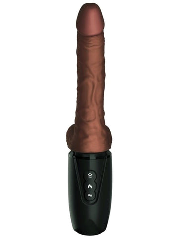 Pipedream Products King Cock Plus 7.5 Inch Thrusting Cock with Balls Brown - Realistic Dildos
