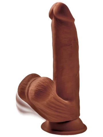 Pipedream Products King Cock Plus 8 Inch Triple Density Cock With Swinging Ball - Realistic Dildos