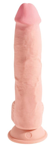 Pipedream Products King Cock Plus 10 Inch Triple Density Fat Cock with Balls - Realistic Dildos