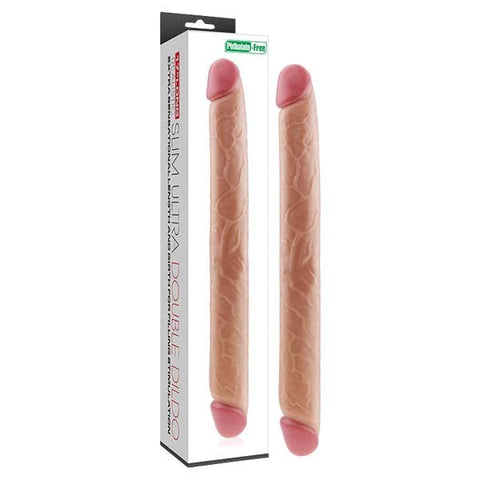 Lovetoy King Sized Slim Ultra Double Dildo 17 Inch Flexible Design - Realistic Dildos