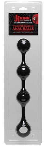 Doc Johnson Kink Anal Essentials Weighted Silicone Anal Balls Three Ball Set - Love Eggs and Kegel Exercisers