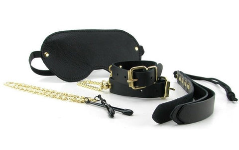 Spartacus Bondage Essentials Beginner Friendly Intimacy Kit 4PC Premium Set - Bondage Kits