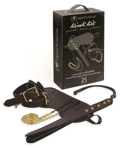 Spartacus Bondage Essentials Beginner Friendly Intimacy Kit 4PC Premium Set - Bondage Kits