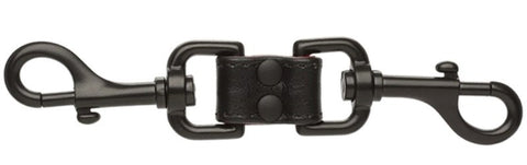 Doc Johnson Kink Leather Two Way Access Clips with Versatile Design - Cuffs and Restraints