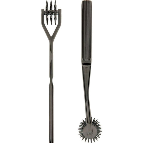 Doc Johnson Kink Pinwheel 3 Wheel Gun Metal BDSM Sensation Play - Dental and Clinical