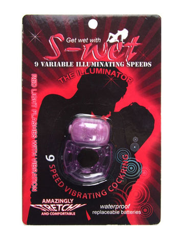 NU Sensuelle S-Wet Illuminator Vibrating Cock Ring