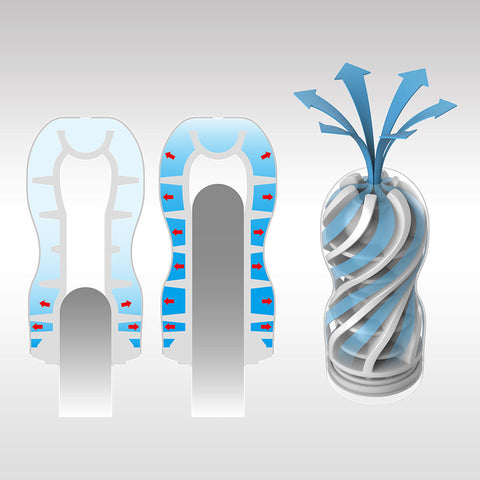 TENGA Air Flow Cushion Design Male Masturbation Cup with Air Chambers - Masturbators and Strokers