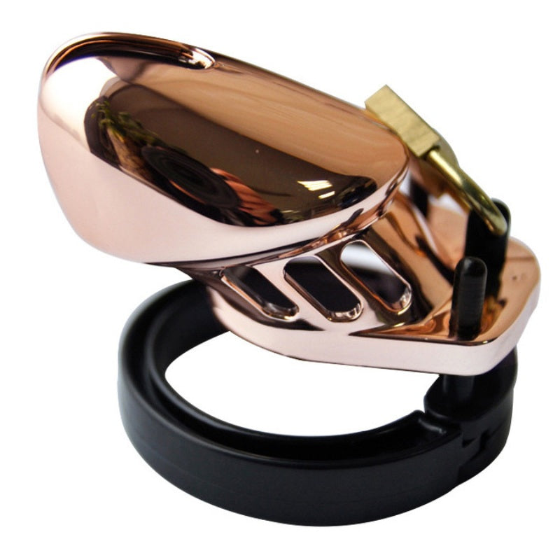 Rose Gold Male Chastity Cage - - Male Chastity