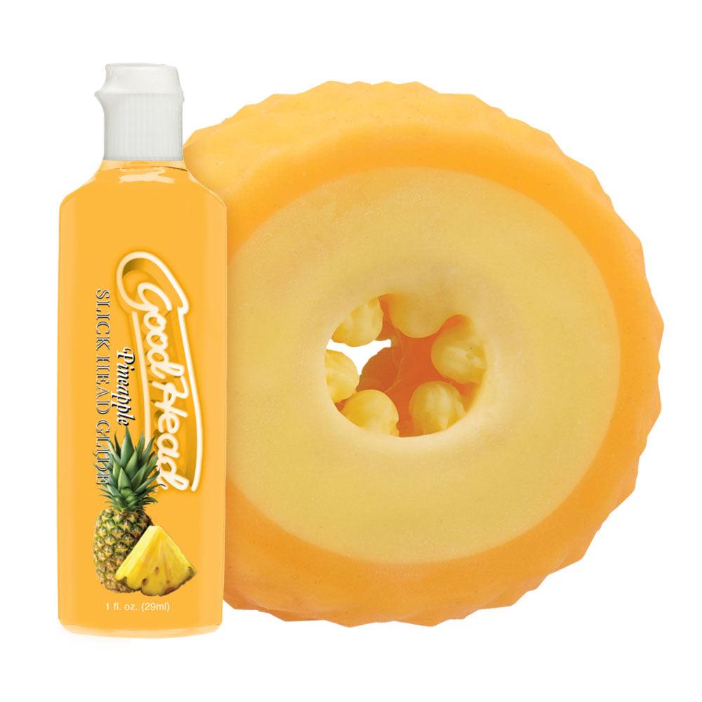 GoodHead Pineapple Blowjob Stroker with Flavoured Lubricant - Masturbators and Strokers
