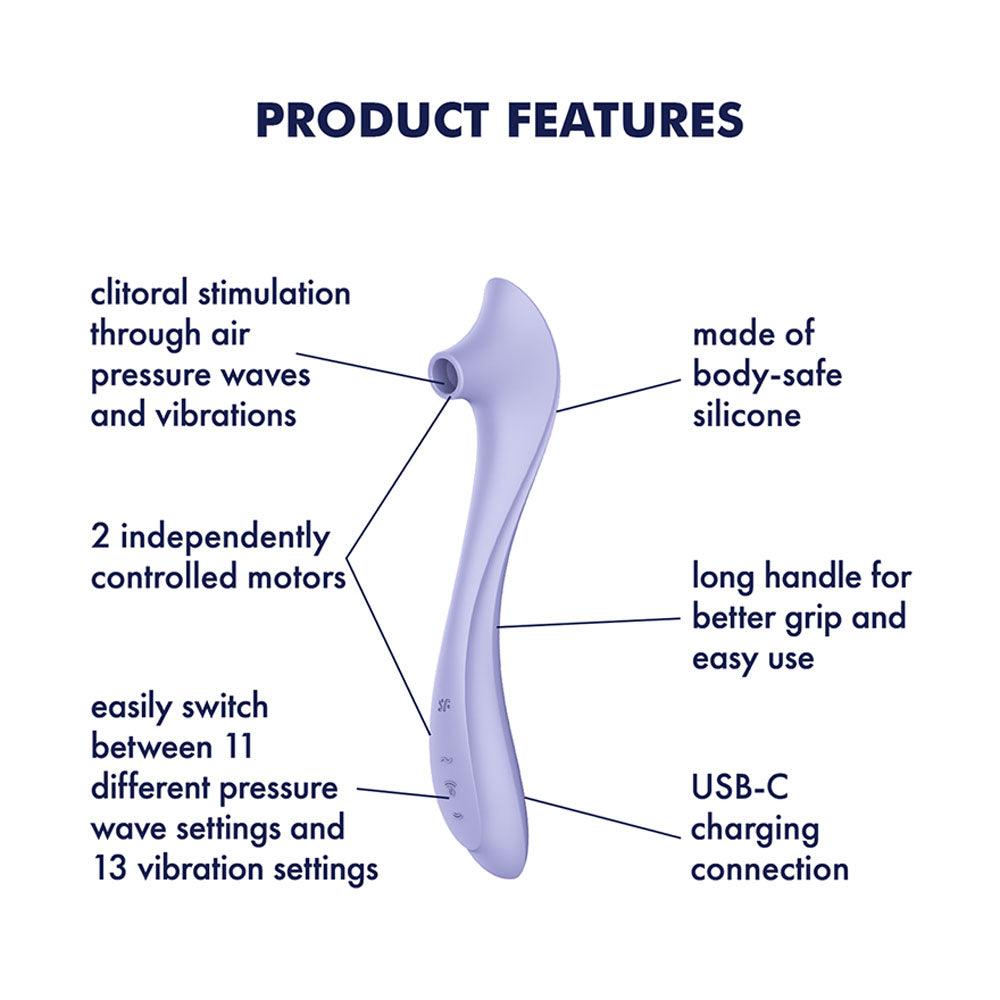 Satisfyer Easy Lover Air Pulse Clitoral Stimulator - Clit Ticklers and Pulsators