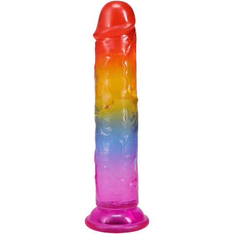 Doc Johnson 7 Inch Crystal Jellies Realistic Flexible Dong - Realistic Dildos