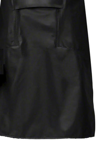 Doc Johnson Kink Wet Works Master Apron Black BDSM Gear with Zipper Access - His Fetish