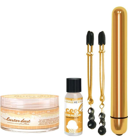 Icon Brands The Gold Digger Luxurious Sensual Exploration Kit with Bullet - Sex Kits