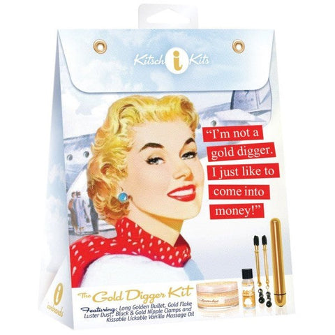 Icon Brands The Gold Digger Luxurious Sensual Exploration Kit with Bullet - Sex Kits