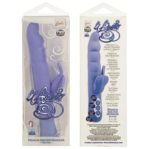 California Exotics Lamour Premium Silicone Massager Flutter Vibrator - Rabbit Vibrators