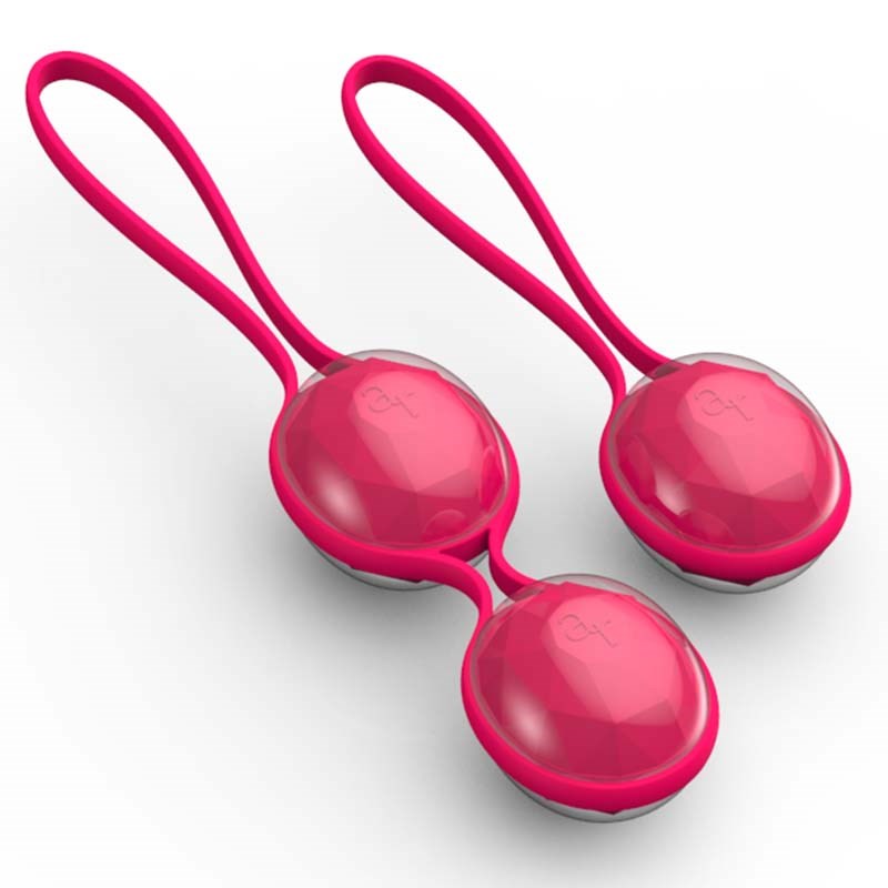 Lamourose Mya Beads Cerise Kegel Exerciser with Microvibration Feedback - - Love Eggs and Kegel Exercisers