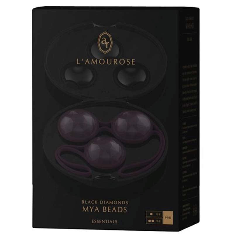 Lamourose Mya Beads Cerise Kegel Exerciser with Microvibration Feedback - - Love Eggs and Kegel Exercisers