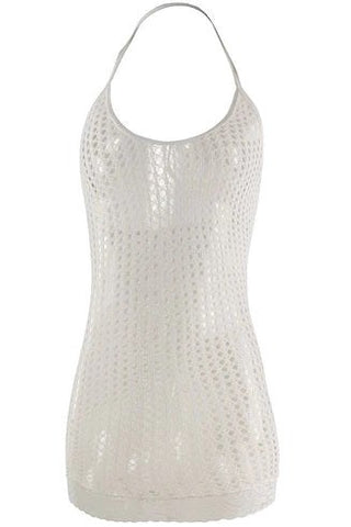Xgen Products Lace Mini Dress UV Reactive White Queen Size Lingerie - Hosiery