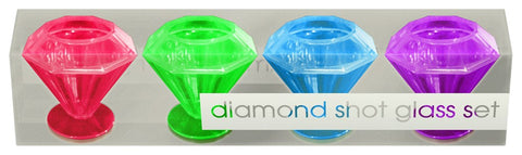 Kheper Games Ladies Night Diamond Shot Glass Set - Bachelorette and Bucks