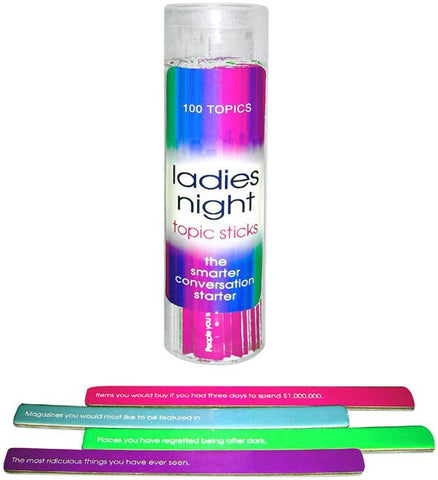 Kheper Games Ladies Night Topic Sticks - Bachelorette and Bucks