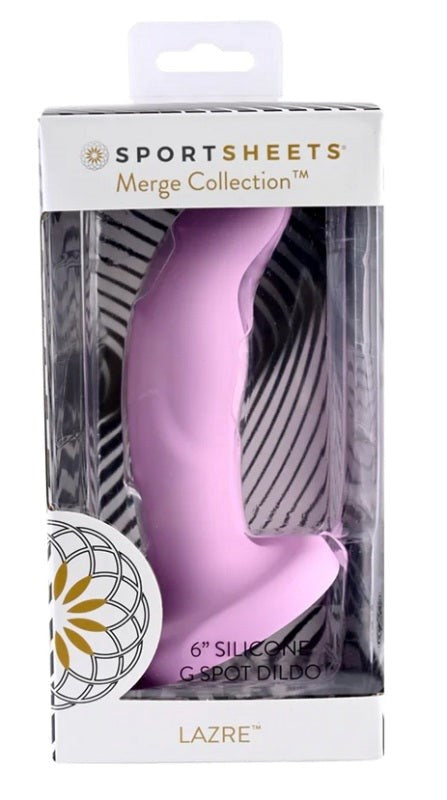 Sportsheets Lazre 6 in. Suction Cup Dildo with Harness Compatibility - - Non-Realistic Dildos