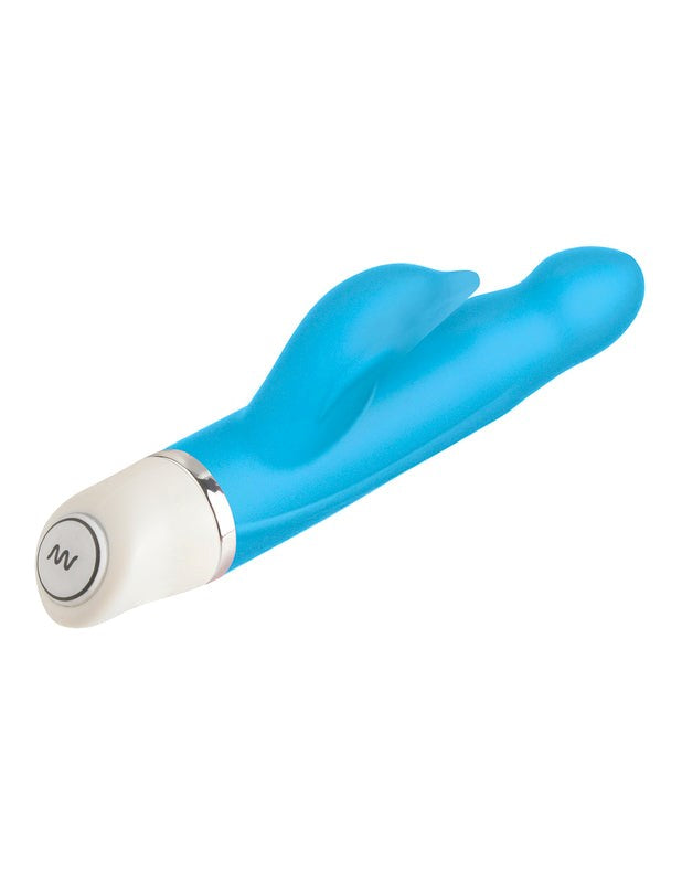 Pipedream Products Le Reve Silicone Sweeties Dolphin Rabbit Vibrator Blue - - Rabbit Vibrators