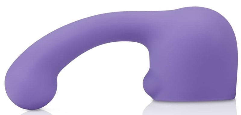 Le Wand Petite Curve Weighted Silicone Attachment Violet with G Spot Targeting - Vibrator Accessories